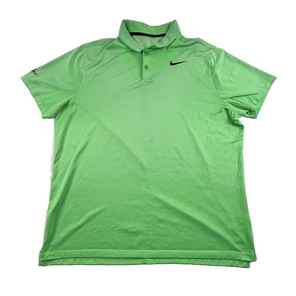 Nike Golf Dri Fit Polo Shirt Green Camo Men's XL George Fazio Palmetto Dunes